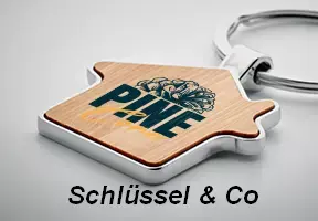 Schlüsselanhänger mit Logo