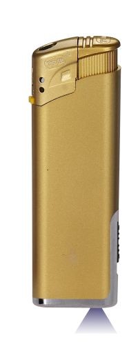 Metallic-Feuerzeug mit LED Licht inkl. einfarbigem Druck