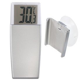 Thermometer Simple, silber