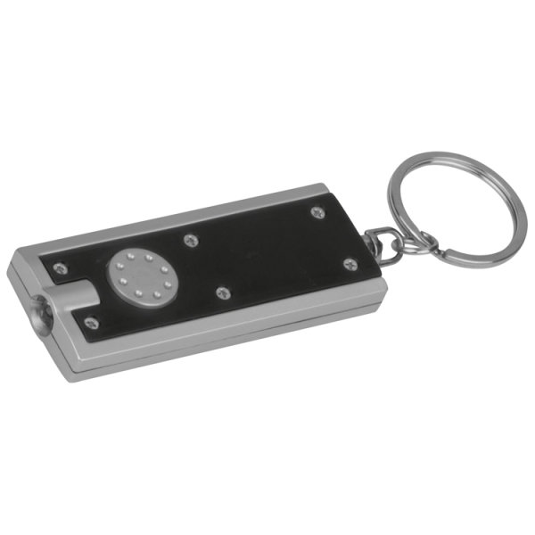 Rechteckiger Schlüsselanhänger mit LED Lämpchen