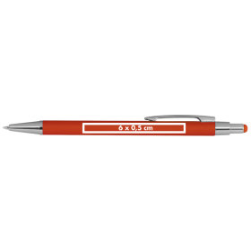 Kugelschreiber aus Metall mit Überzug aus Rubber und Touchfunktion