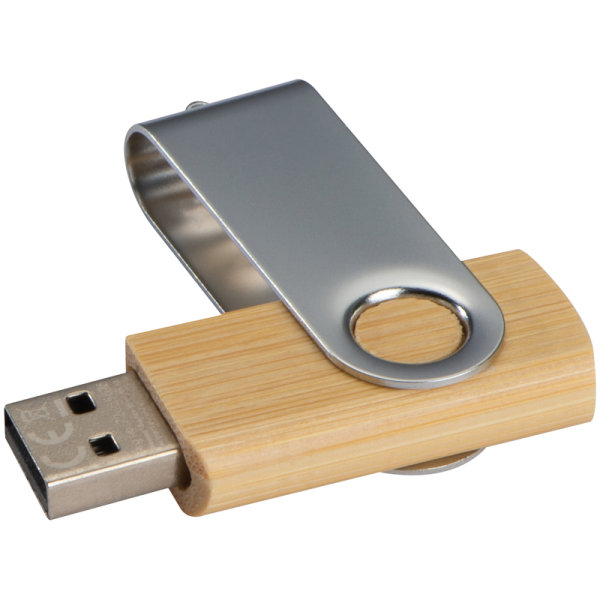 USB-Stick Twist mit Holzkörper mittel