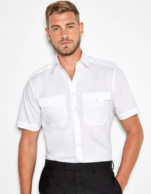 Men´s Tailored Fit Pilot Shirt Short Sleeve
