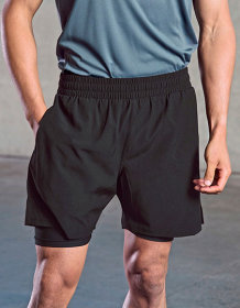 Mens Double Layer Sports Short