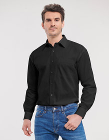 Men´s Long Sleeve Classic Pure Cotton Poplin Shirt
