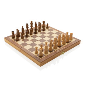 Faltbares Schachspiel aus Holz