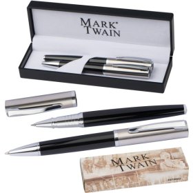 Mark Twain Schreibset bestehend aus einem Kugelschreiber...